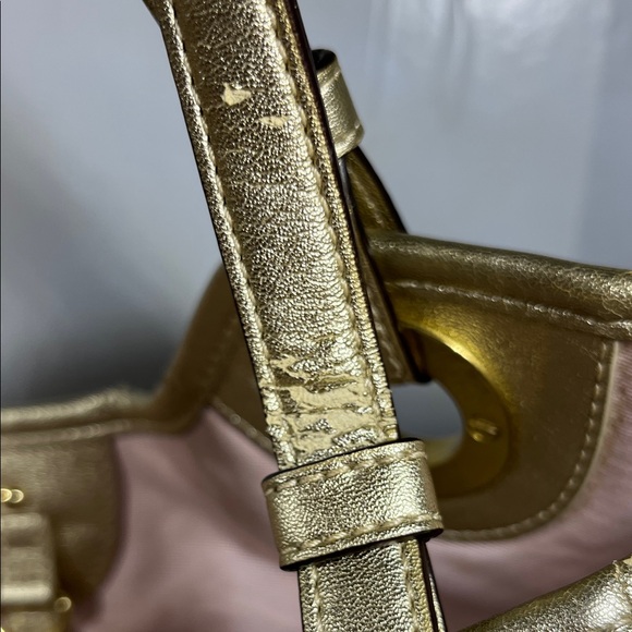 Coach Gold and Cream Signature Tote - Picture 5 of 13